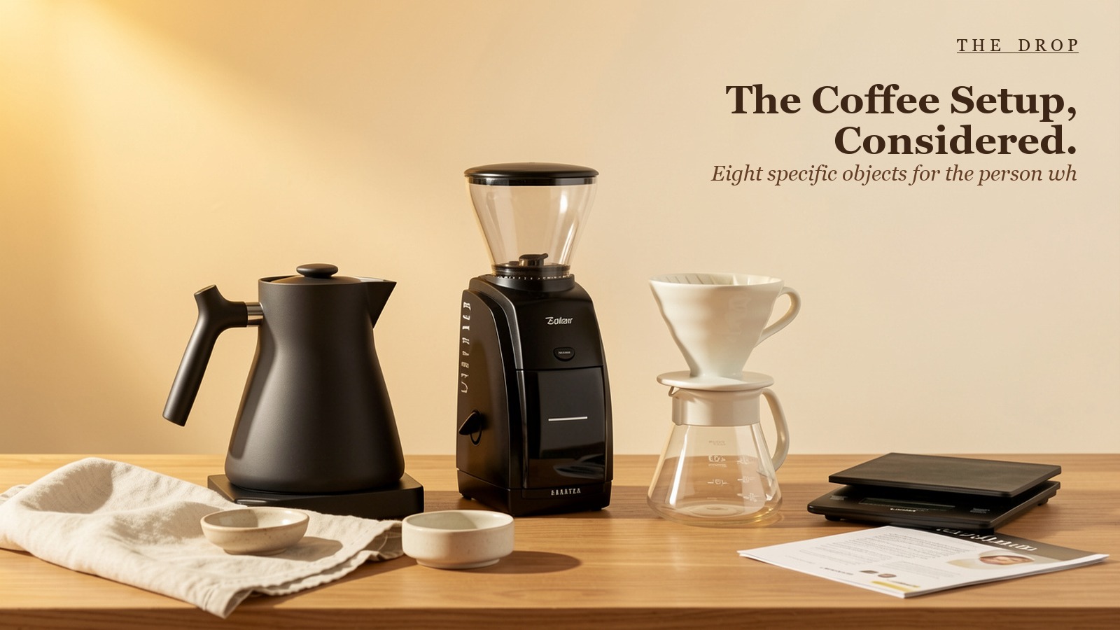 The Grinder-First Coffee Drop.