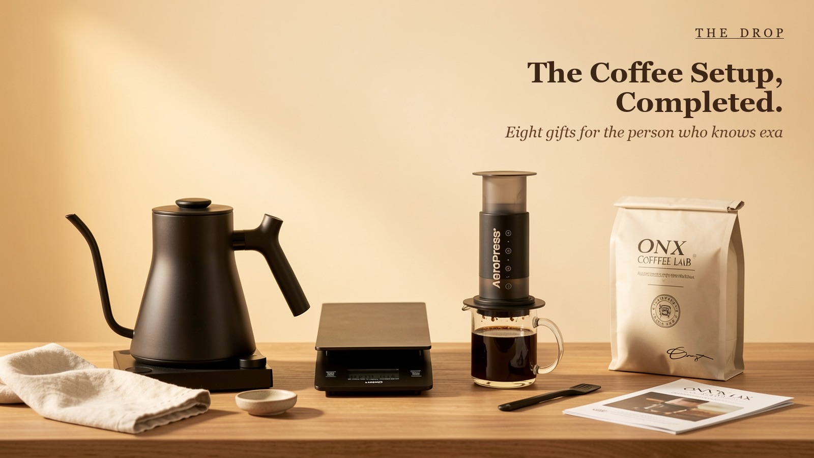 The Coffee Setup, Completed.