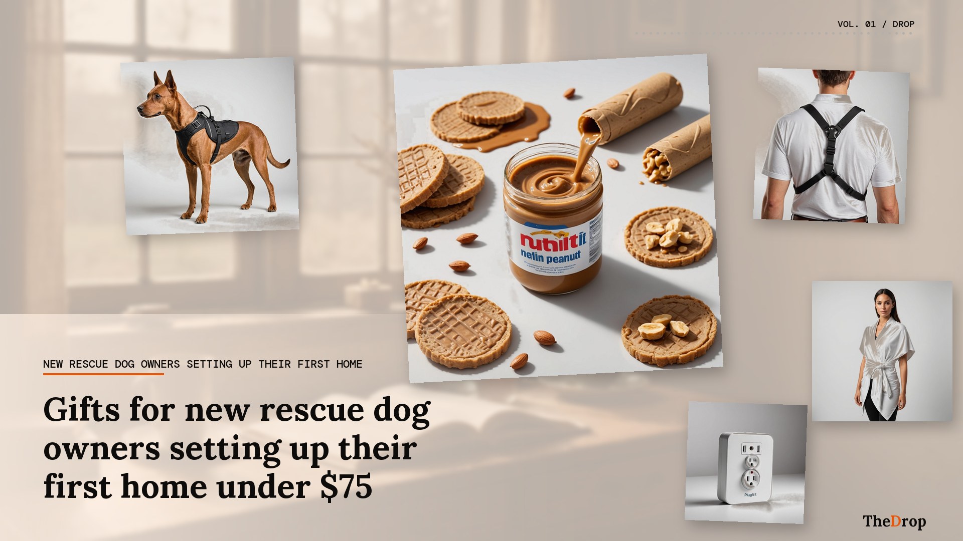 Gifts for new rescue dog owners setting up their first home under $75