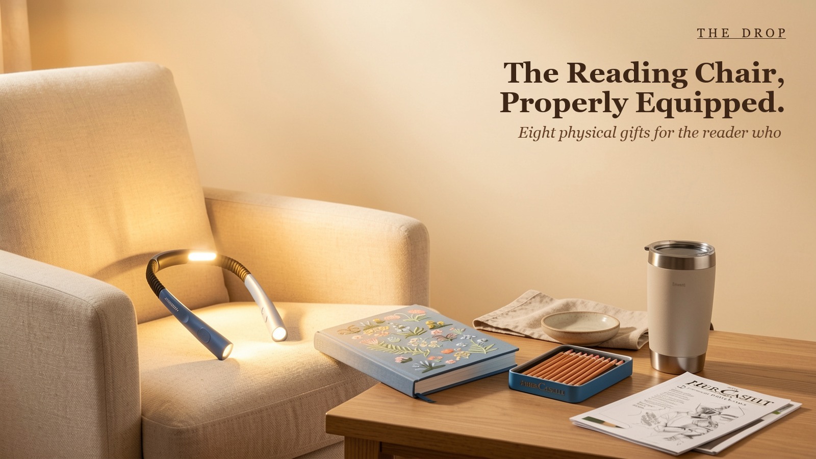 The Reading Chair, Properly Equipped.