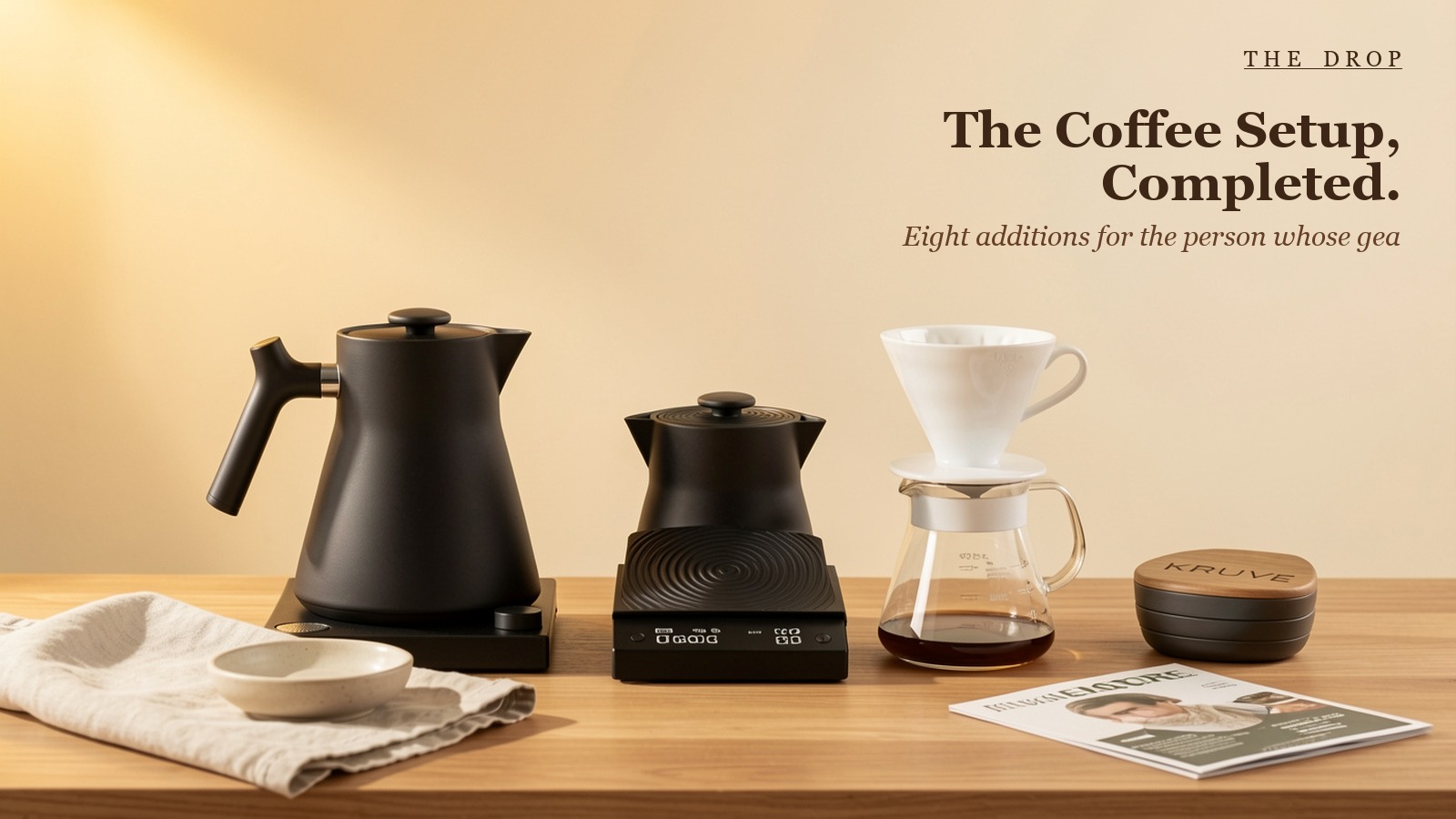 The Coffee Setup, Completed.