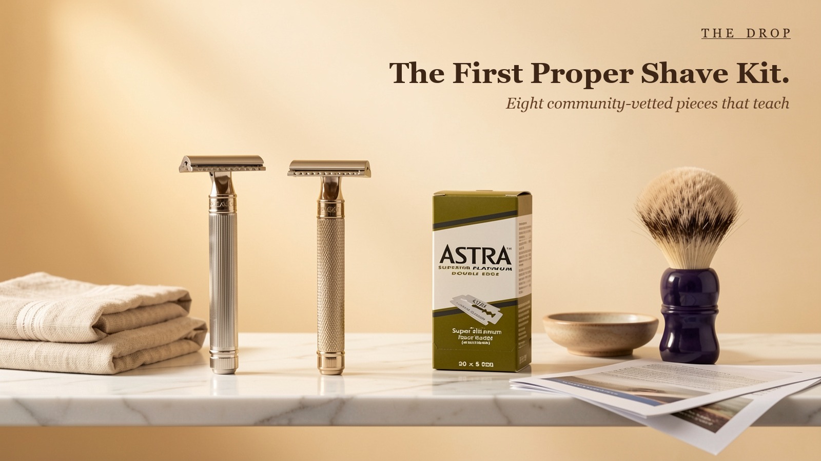 The First Proper Shave Kit.