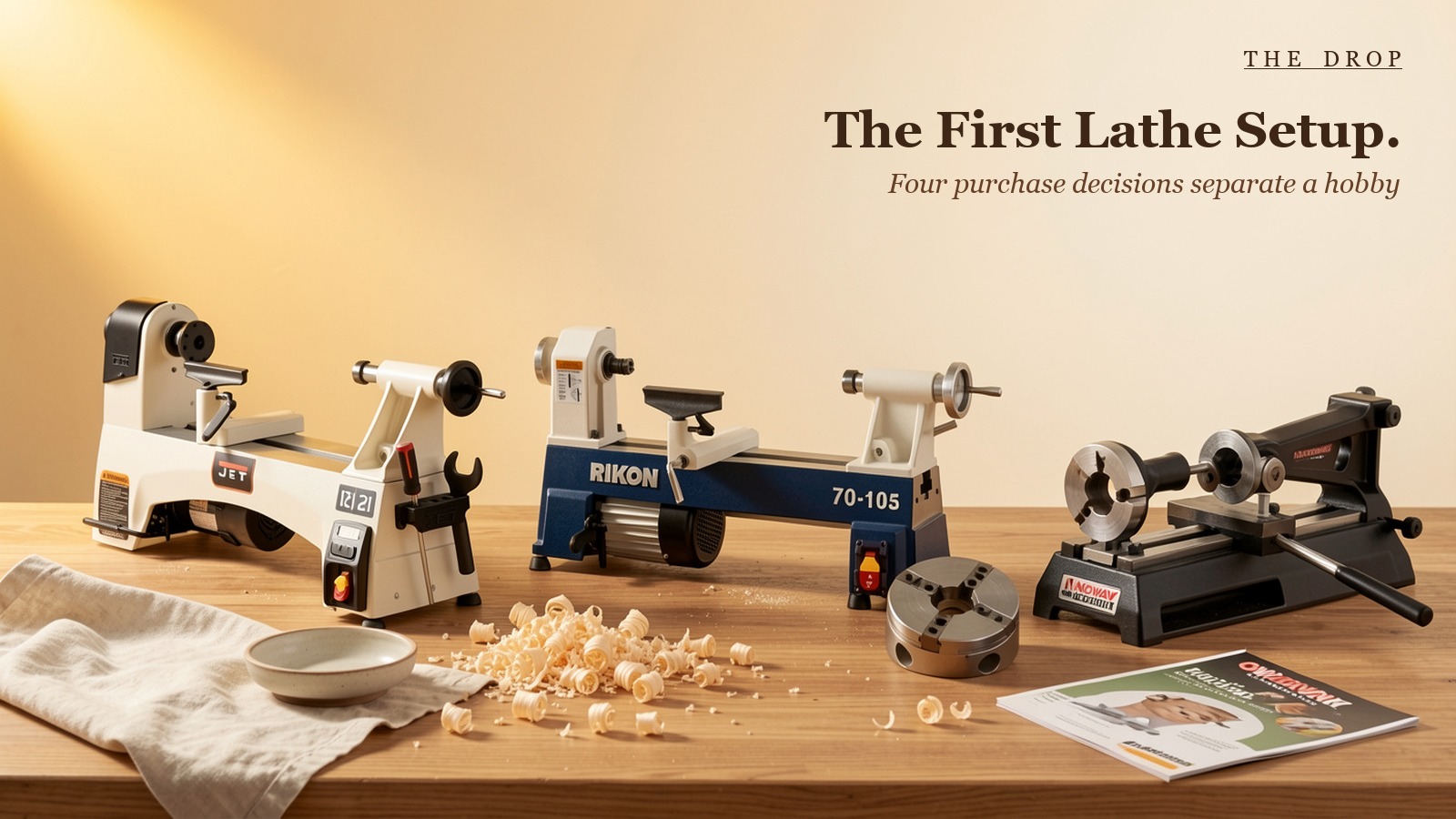 The First Lathe Setup.