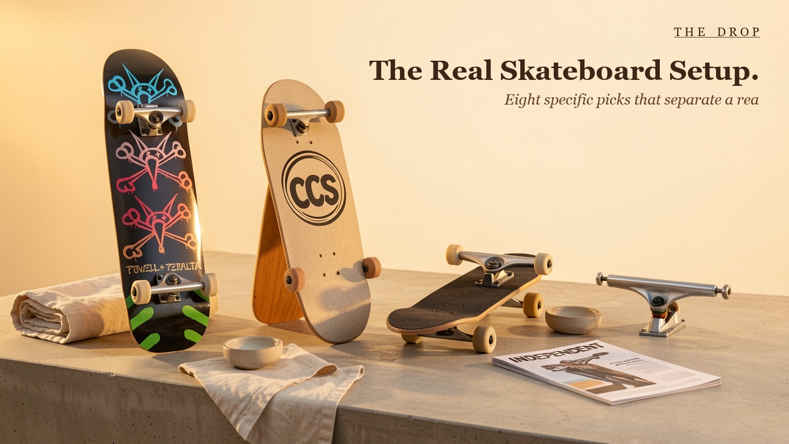 The Real Skateboard Setup.