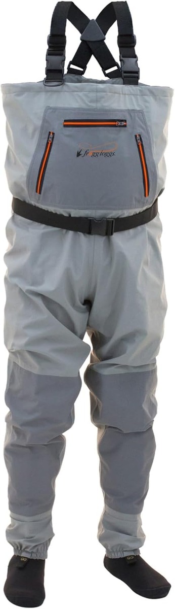 Frogg Toggs Hellbender Bootfoot Chest Waders (or Wading Pants — Stockingfoot, Breathable)