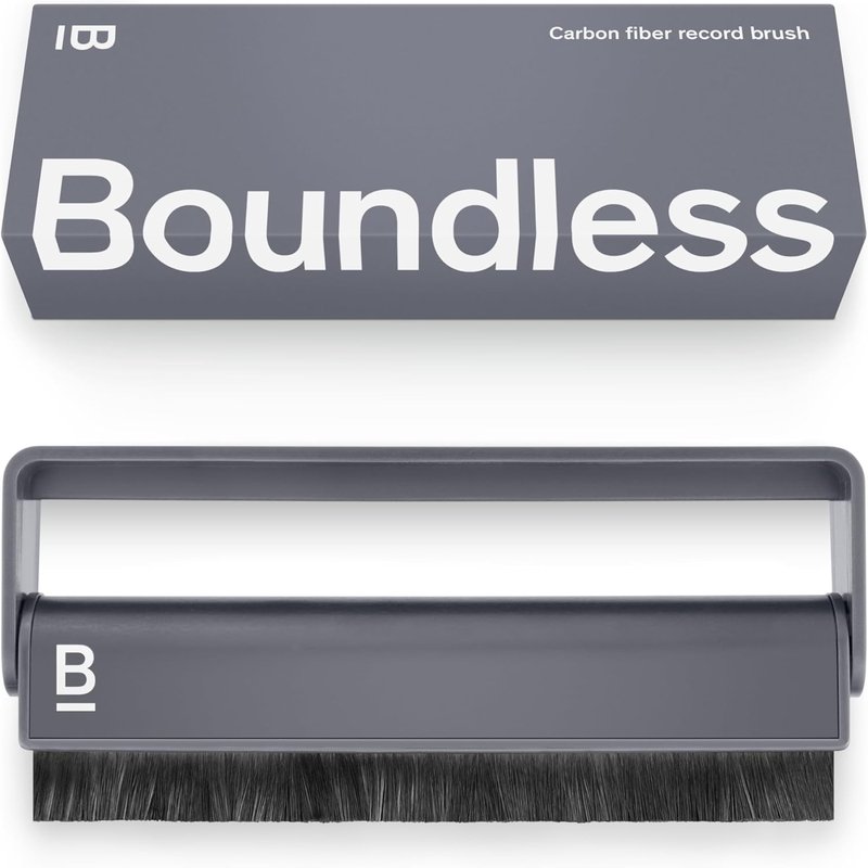 Boundless Audio Record Cleaning Kit (Carbon Fibre Brush + Anti-Static Cleaning Solution)