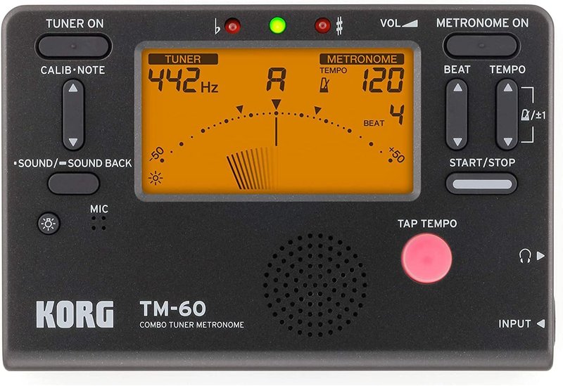 Korg TM-60 Combo Tuner and Metronome (Black)